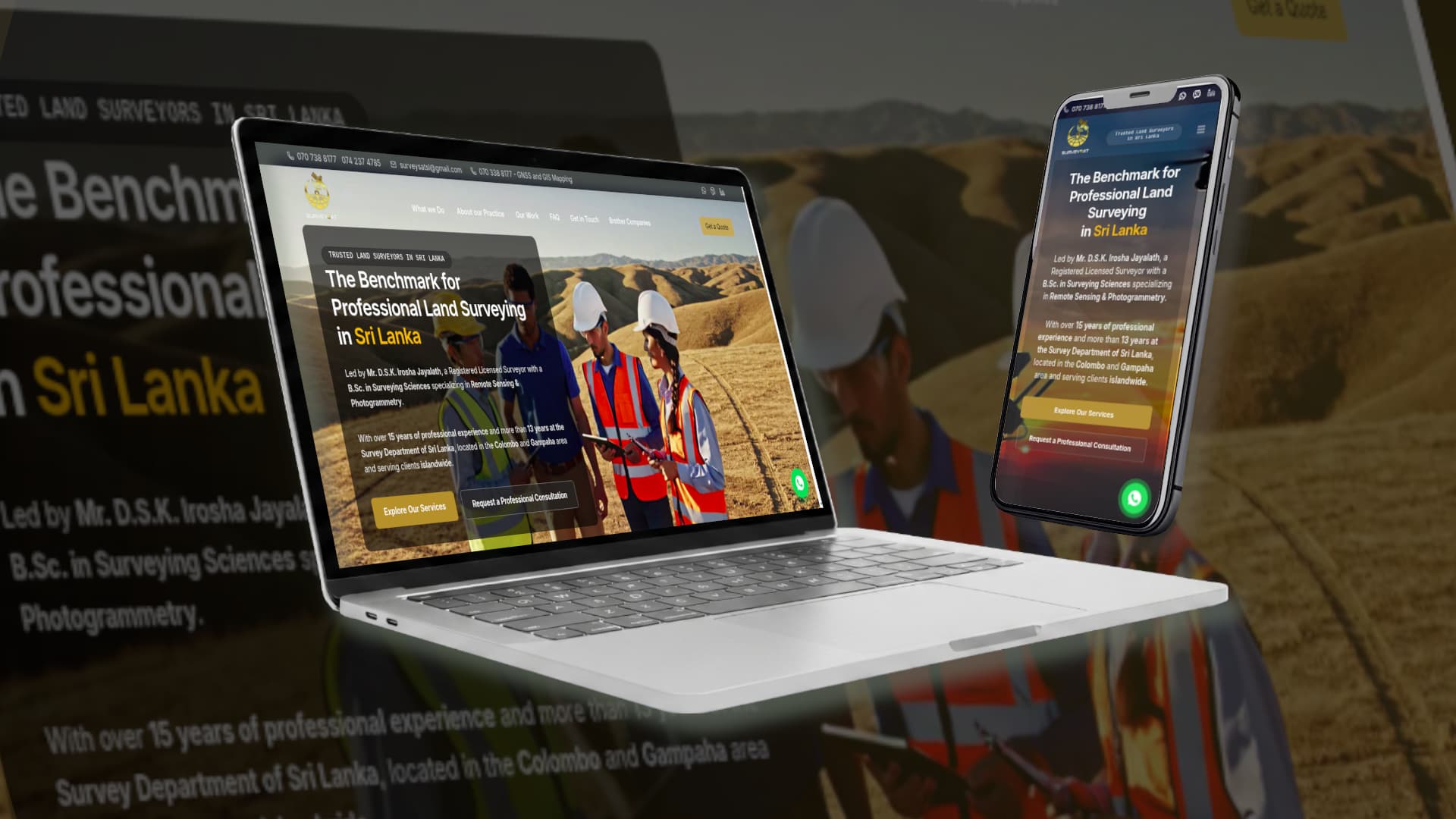 Surveysat Website preview